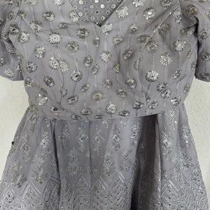 Silver Mirror Lehenga - Perfect for Navratri, Sangeet and Indian Weddings!